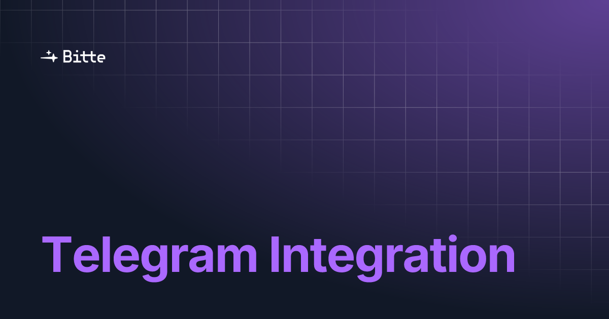 Telegram integration bitte